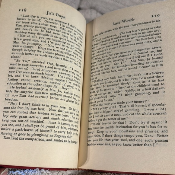 Vintage Rare 1925 Copy of Louisa May Alcott’s “Jo’s Boys”-See Photos-Illustrated - Picture 11 of 12